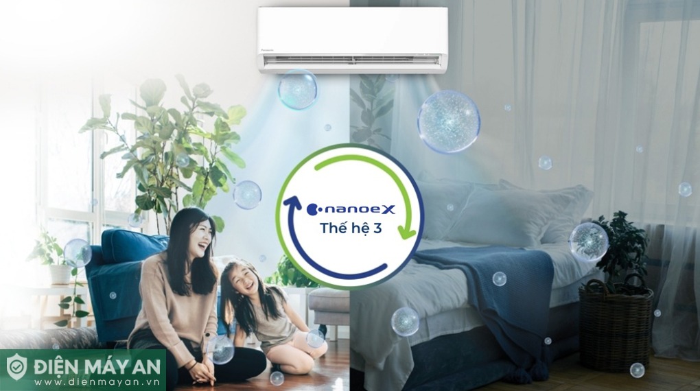 Công nghệ nanoeX thế hệ 3 ức chế vi khuẩn và khử mùi hiệu quả